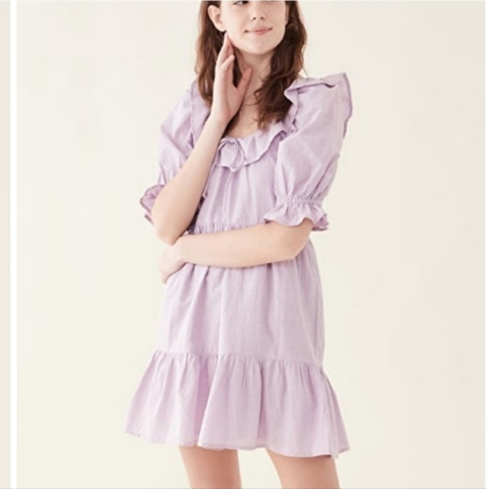 RAHI Ruffle Maureen Dress in Lavender Size Medium